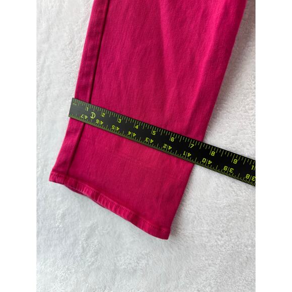 Lucky Brand Women Sweet N Crop Denim Size 8/29 Hot Pink Straight Jeans Colorful - Picture 3 of 10